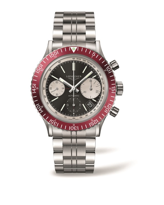 浪琴表復刻系列1967復刻潛水腕錶(L2.808.4.52.6)，建議售價NT$103,700