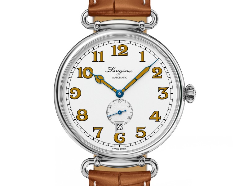 浪琴表復刻系列1918腕錶 (L2.809.4.23.2)，建議售價NTD58,800
