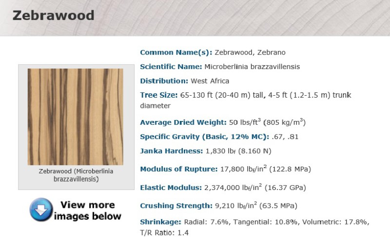 zebrawood